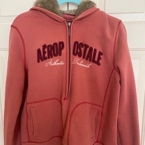 Aeropostale Fur Lined Hoodie